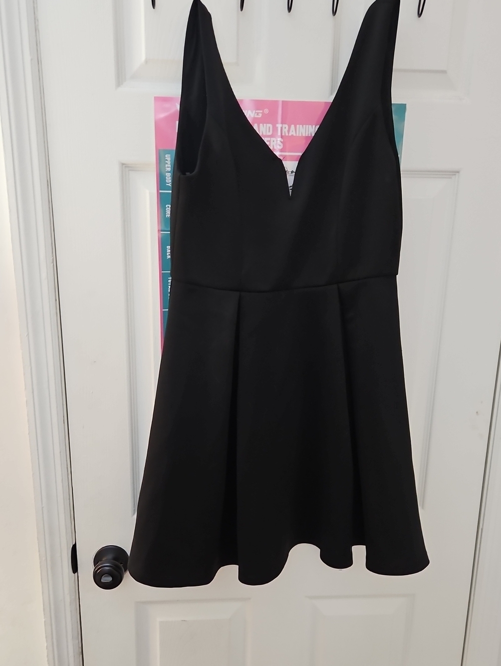 Forever 21 Black V-Neck A-Line Mini Dress